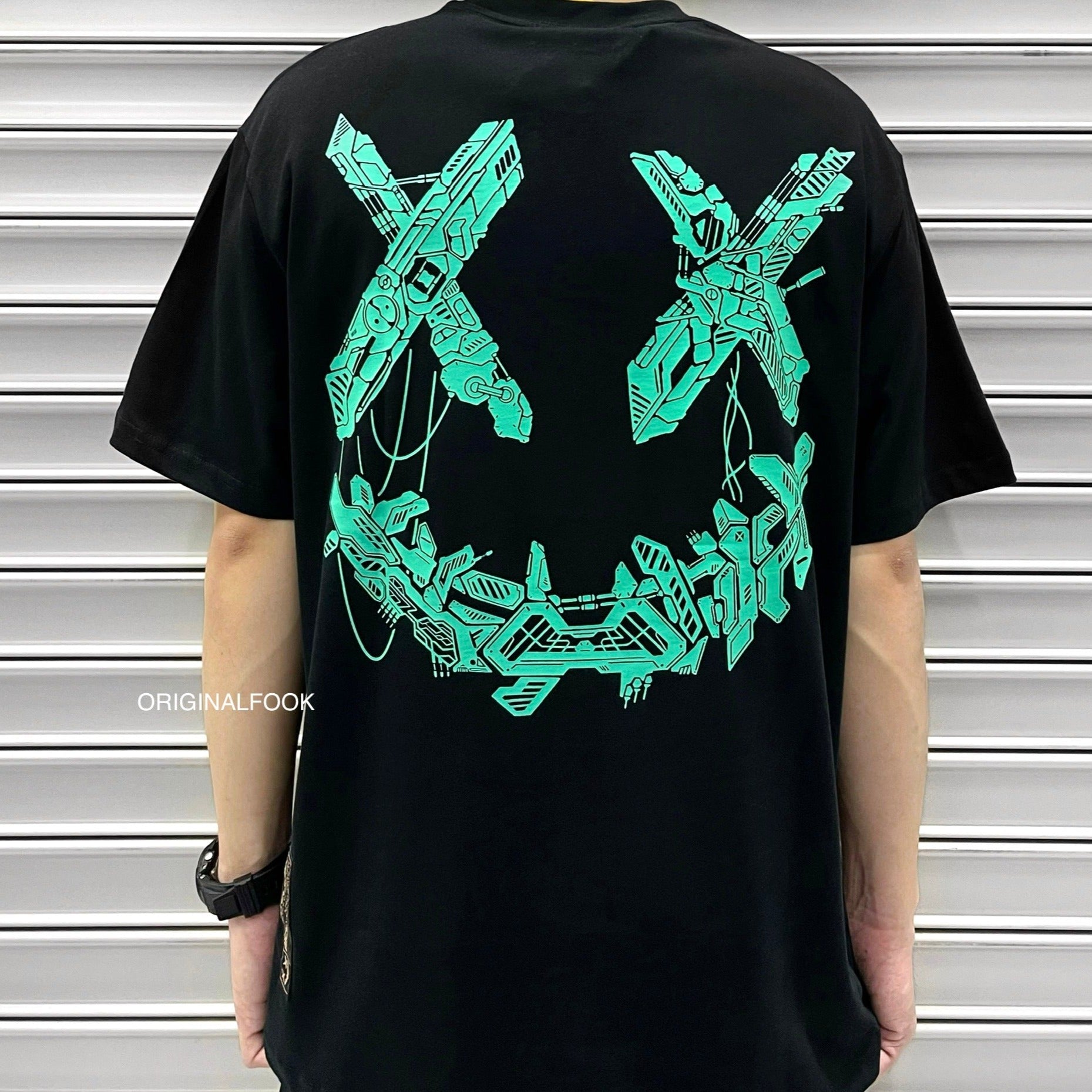 Rickey's Clown Glow In The Dark Gundam Tee - Black Singapore Exclusive