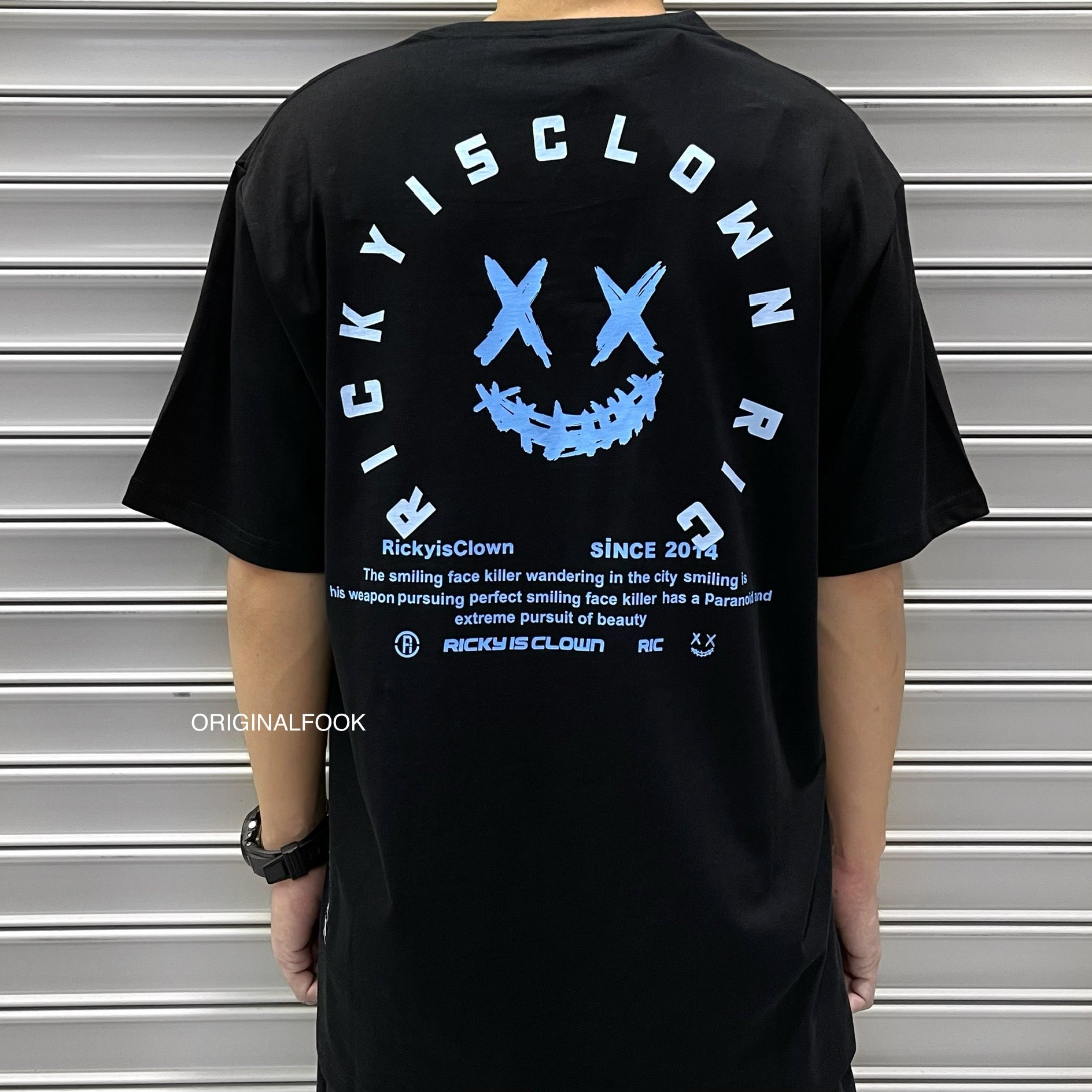 Rickyisclown Angel Wings Pocket Tee Black with Embroidery - R9210508f-GGGG.