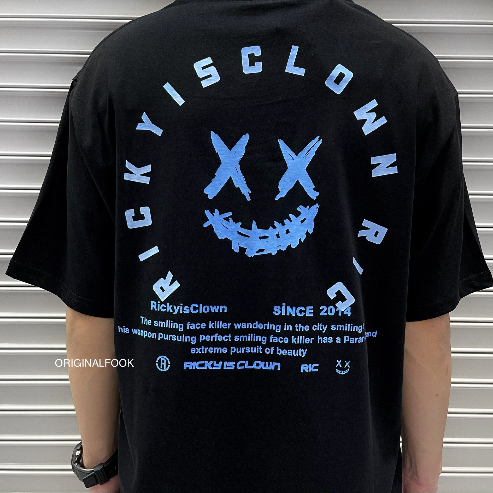 Rickyisclown Angel Wings Pocket Tee Black with Embroidery - R9210508f-GGGG.