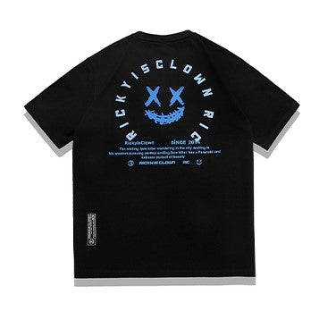 Rickyisclown Angel Wings Pocket Tee Black with Embroidery - R9210508f-GGGG.