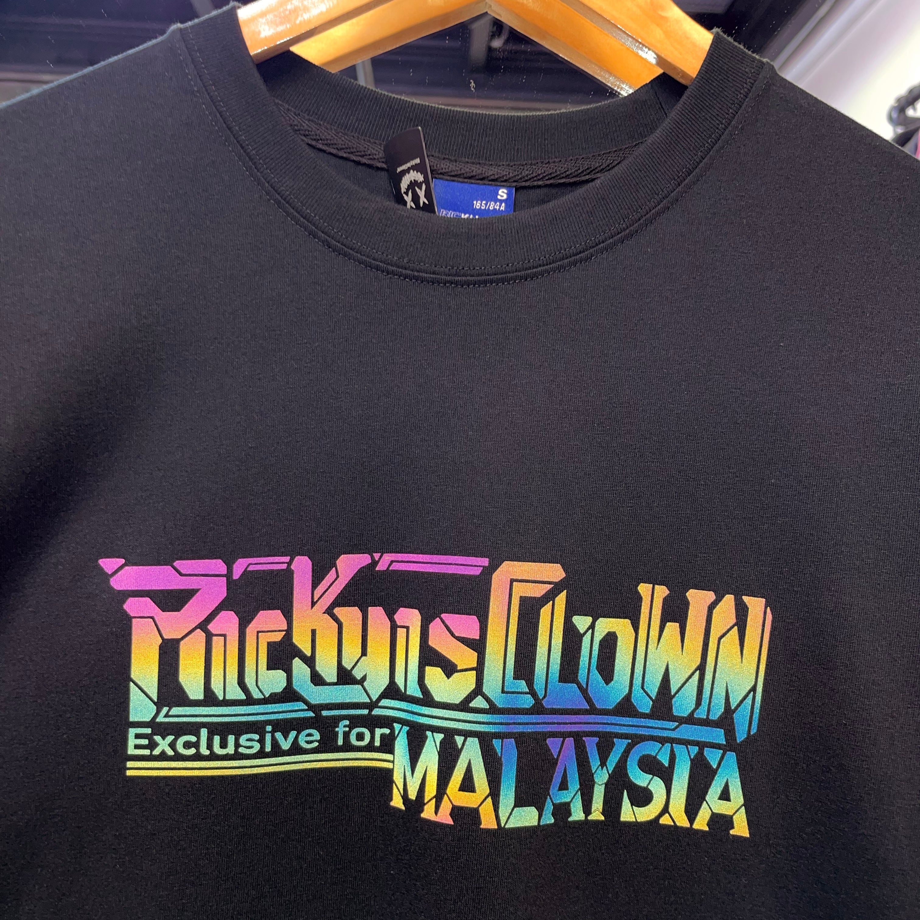 Rickyisclown Reflective Gundam Smiley Tee Black - Malaysia Exclusive