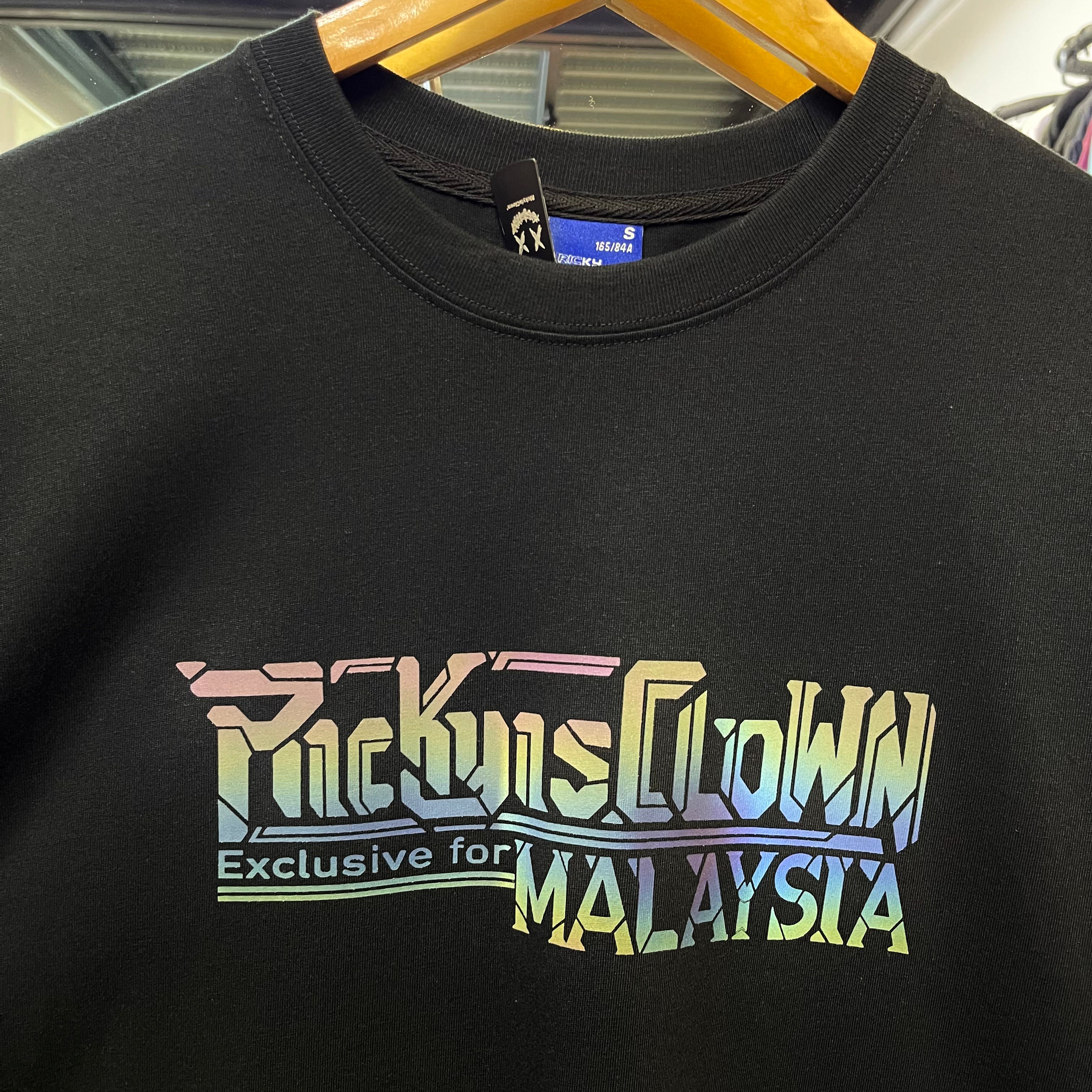 Rickyisclown Reflective Gundam Smiley Tee Black - Malaysia Exclusive