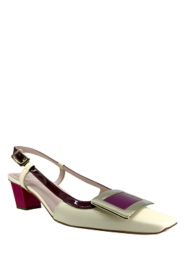 Roger Vivier Belle Vivier Patent Leather Slingback Pumps Size 7.5 - Best Deals & Discounts | Shop Now