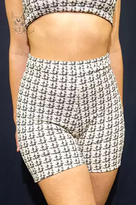 Rolling Biker Shorts - Tweed