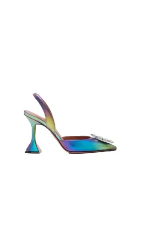 Unicorn Rosie metallic slingback pump