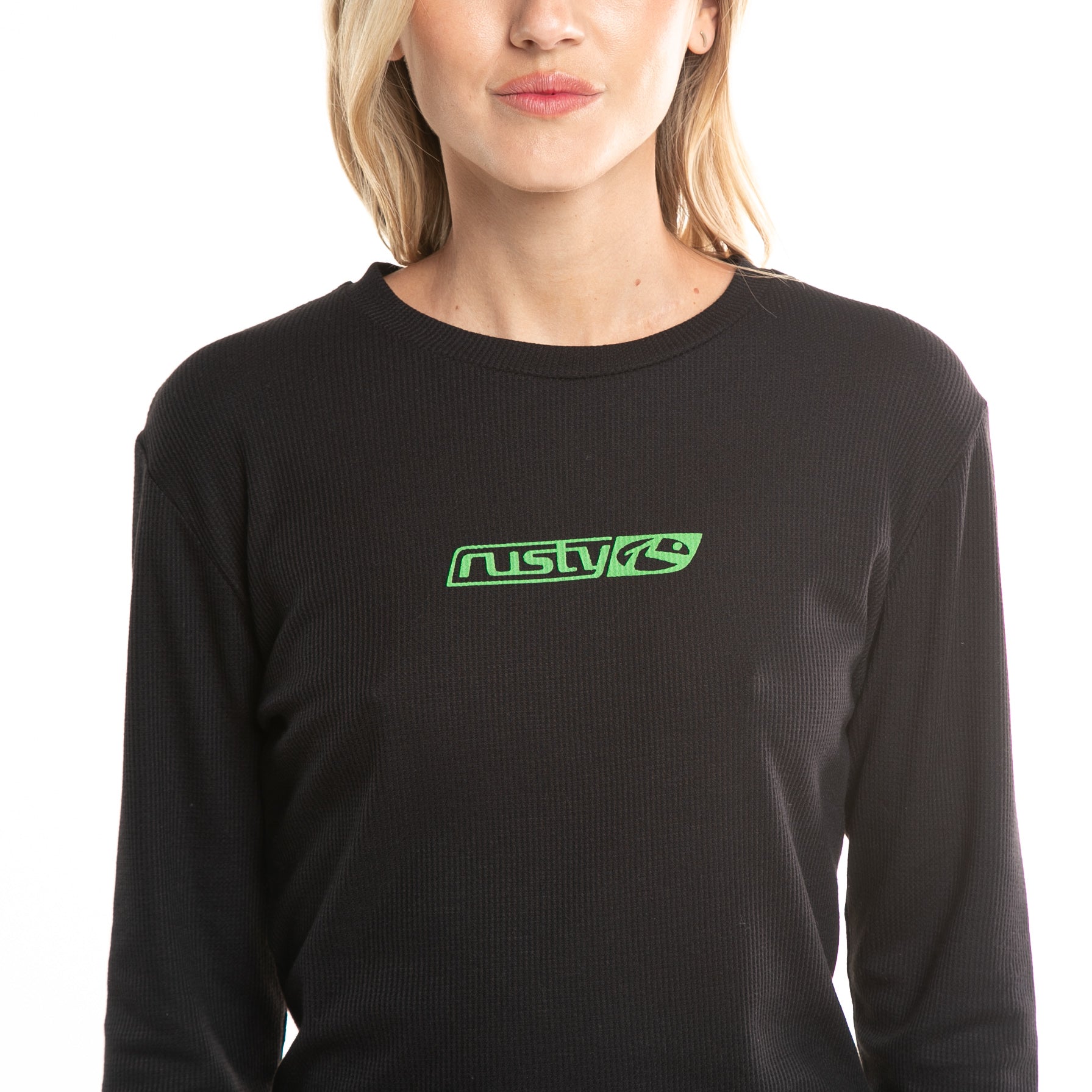 Rusty Fix You Long Sleeve Tee - Black