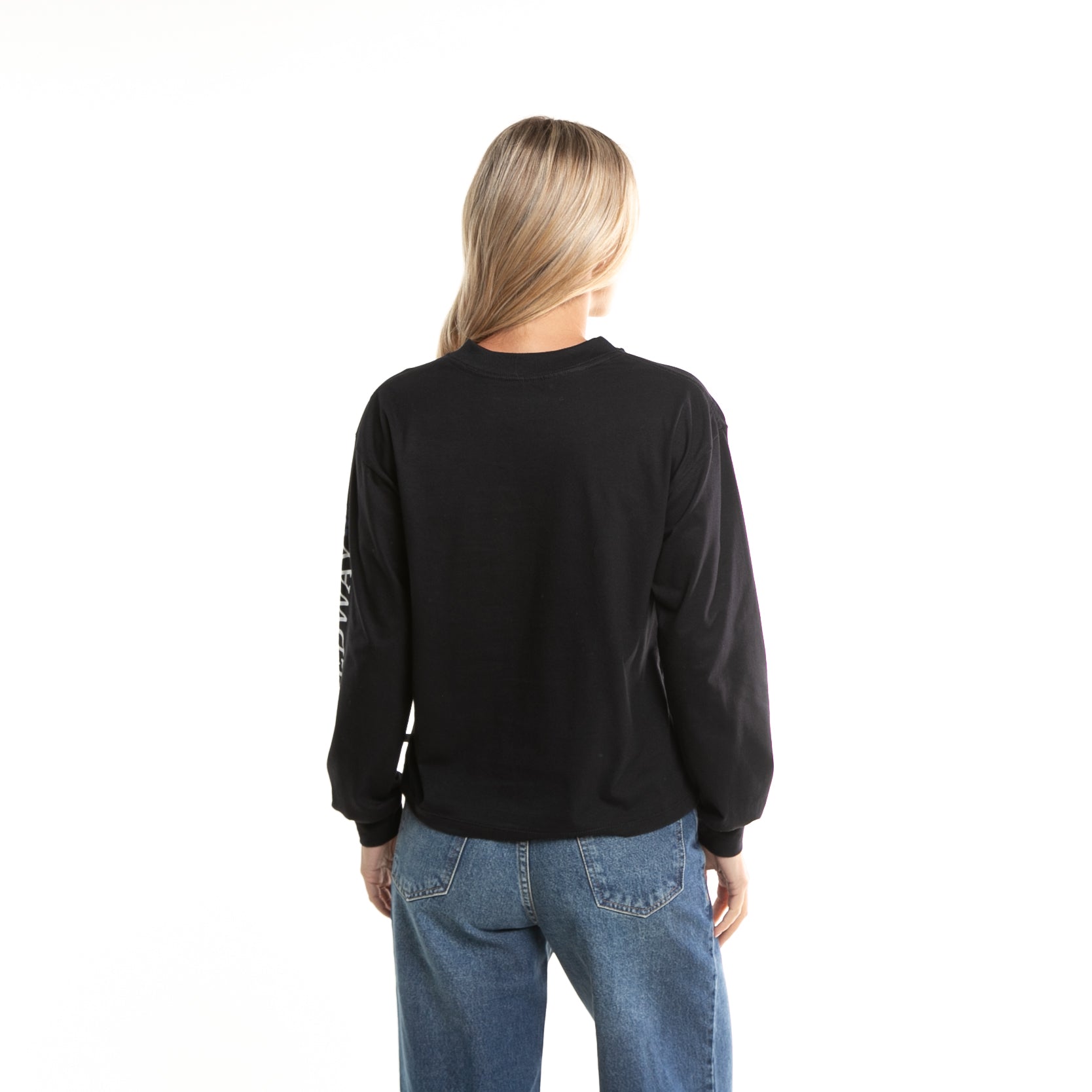 Rusty Paradise Relaxed Long Sleeve Tee - Black