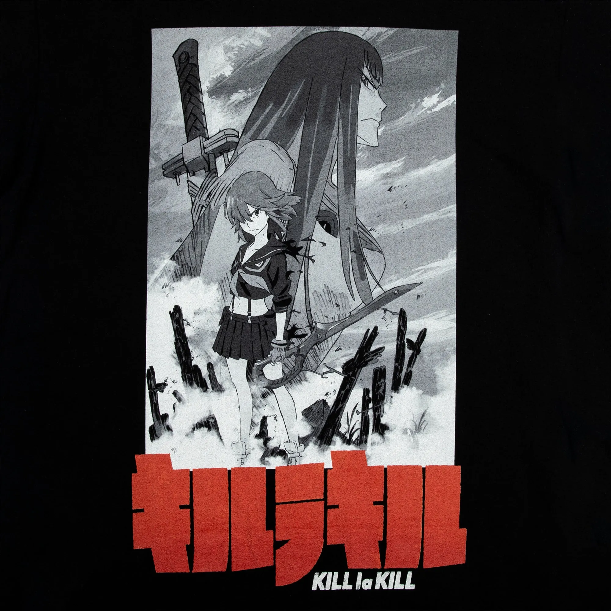 Ryuko and Satsuki Black T-shirt