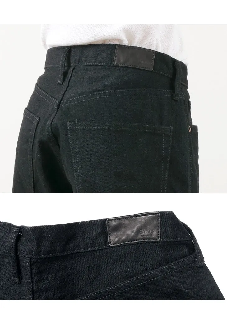 SANCA Casual Black Tapered 5 Pocket Pants