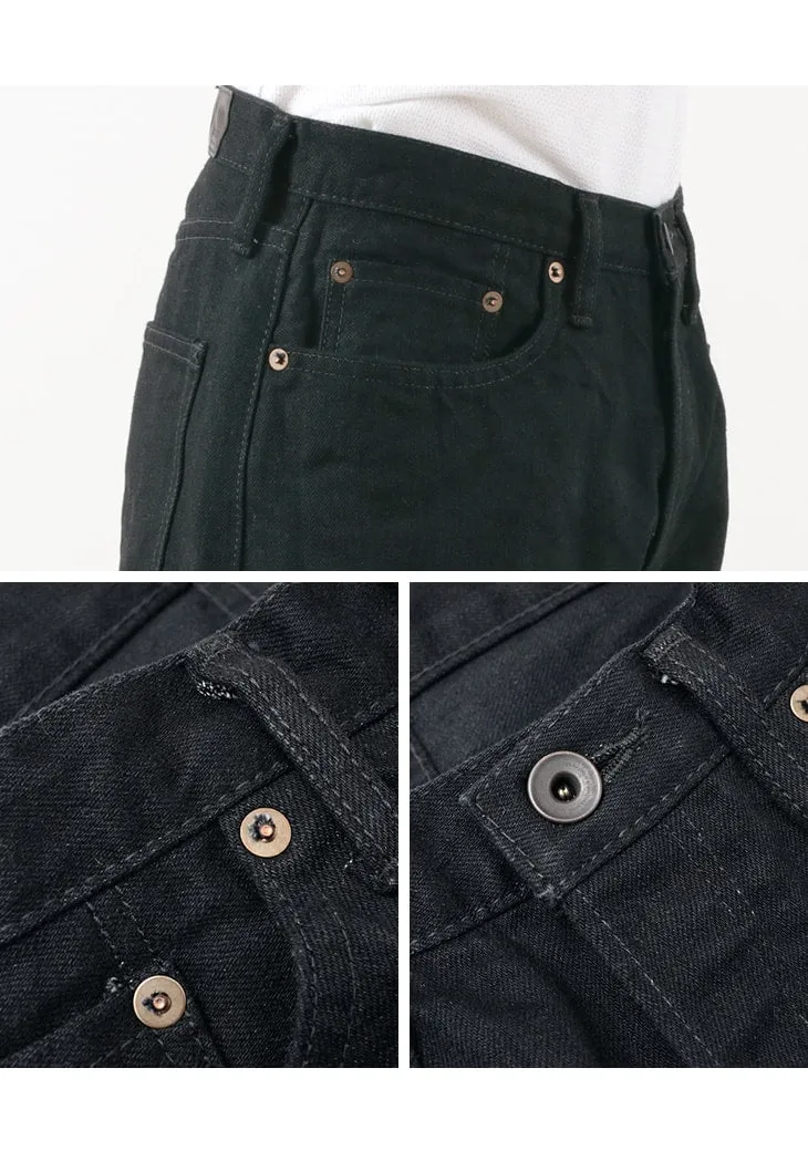 SANCA Casual Black Tapered 5 Pocket Pants