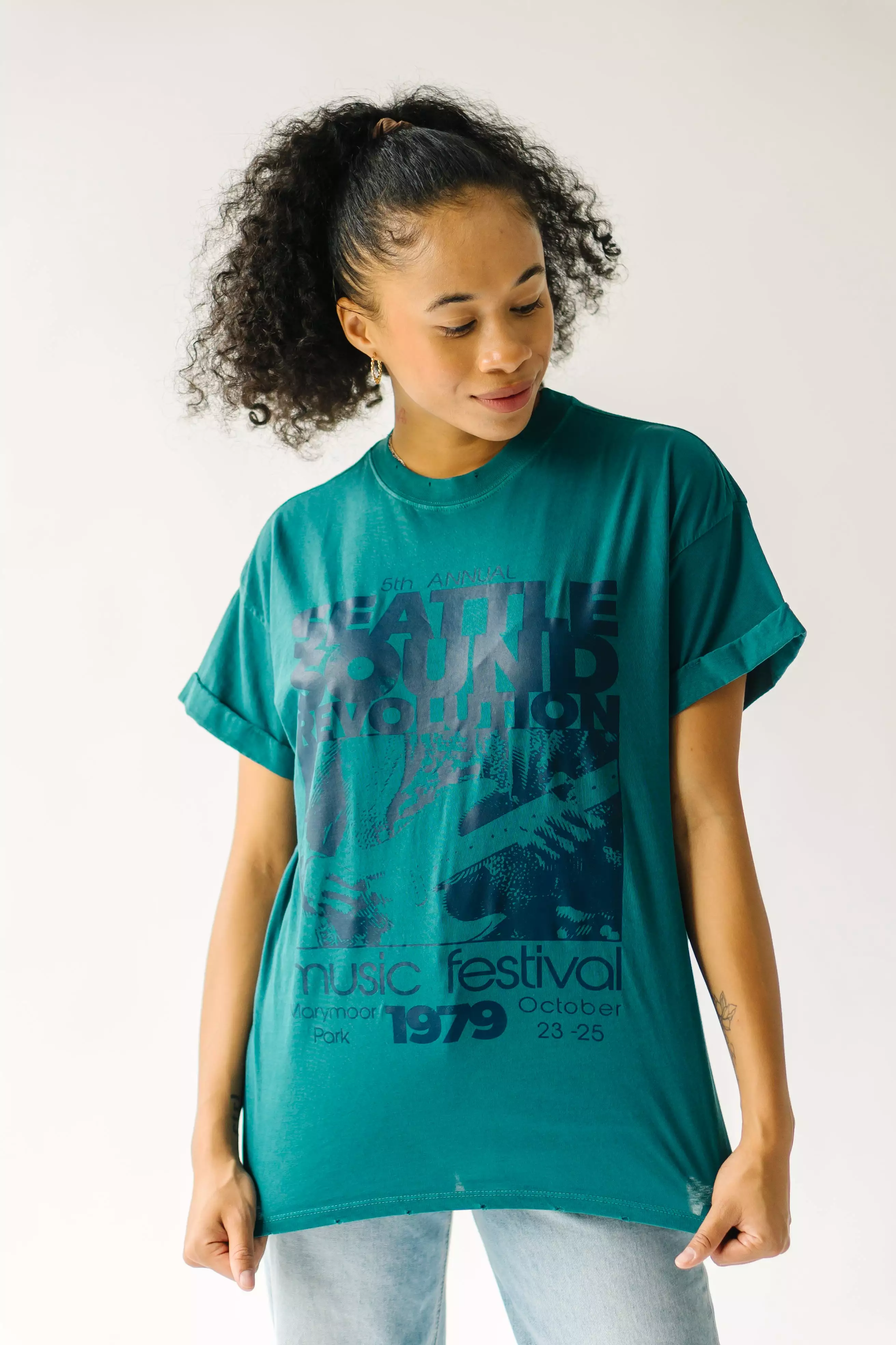 Seattle Sound Revolution Dark Aqua T-shirt | Shop Now