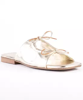 Seychelles Light Gold Tie Sandals - Two