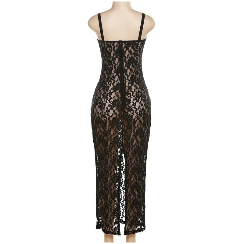 She is a Ten Lace Maxi Dress