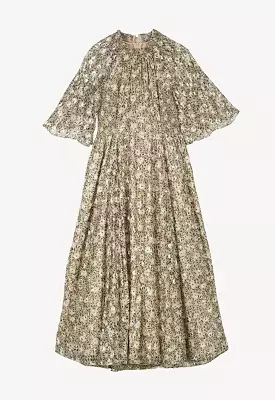 Shimmer Print High Neck Dress - Search Result