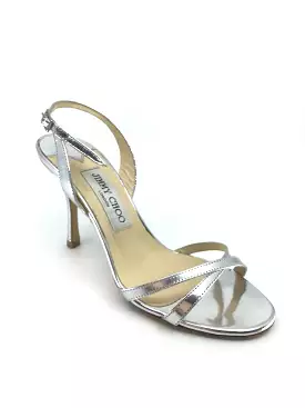 Silver Slingback Shoes by Manolo Blahnik