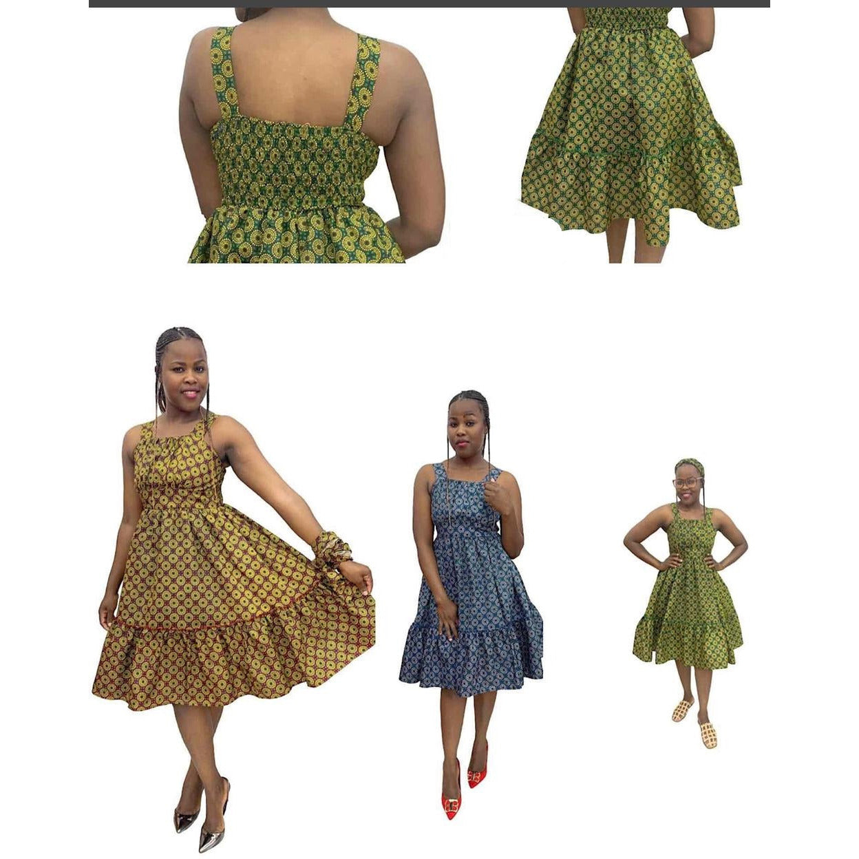 Sleeveless Ankara Dress