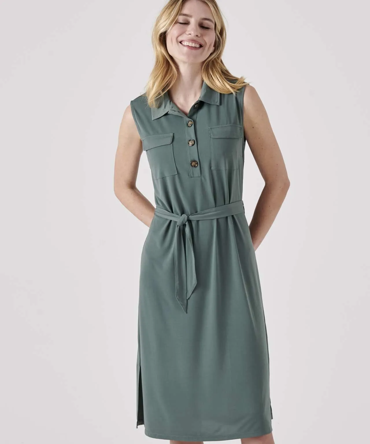 Women's Sleeveless Jersey Dress