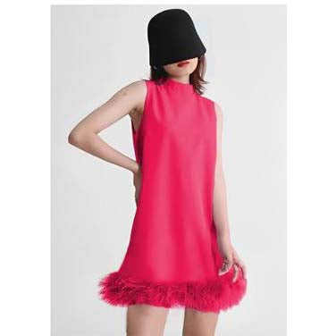 Sleeveless Round Neck Mini Dress - Google SEO friendly: Mini dress sleeveless round neck