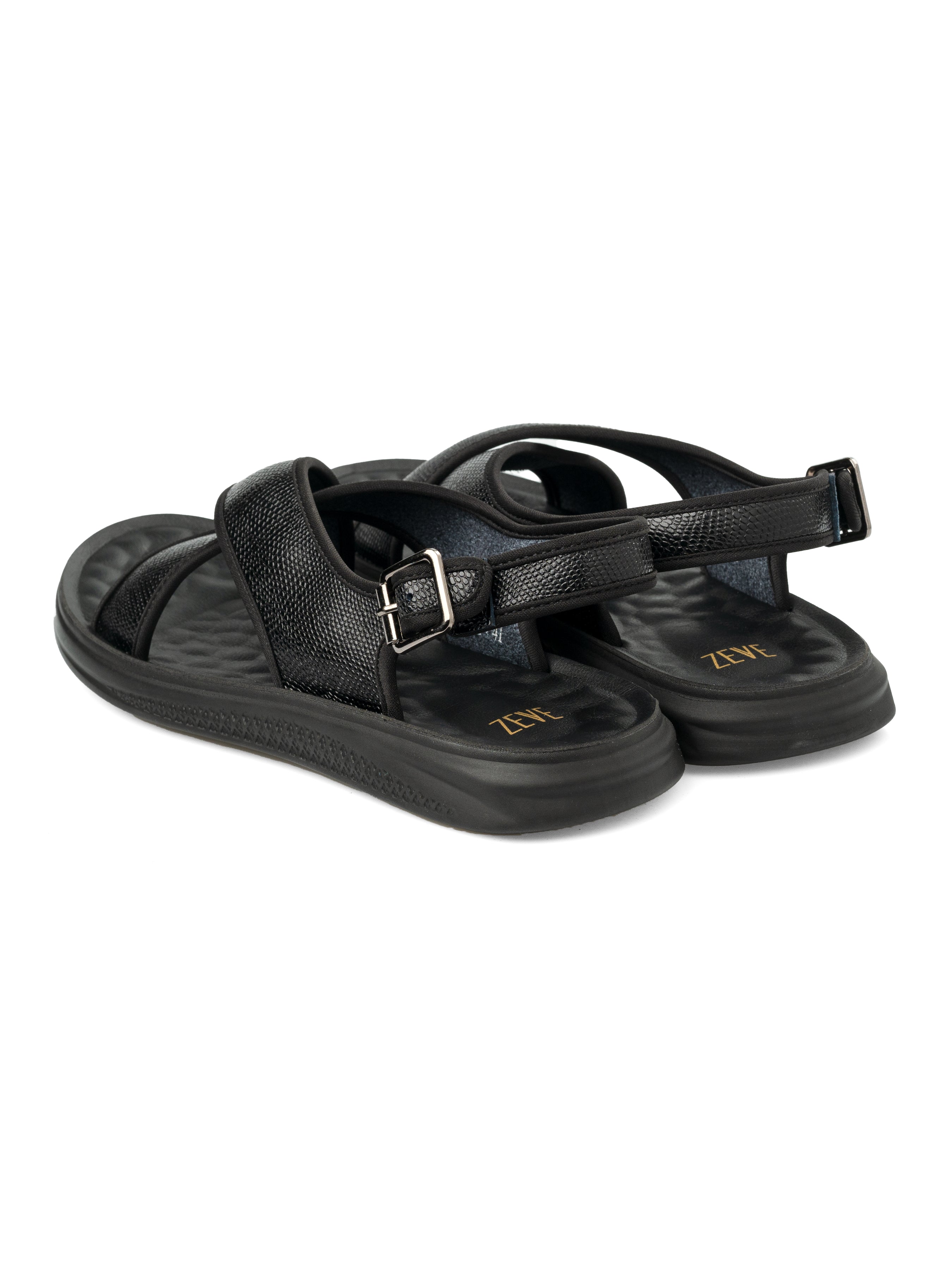 Slingback Sandal - Black Python