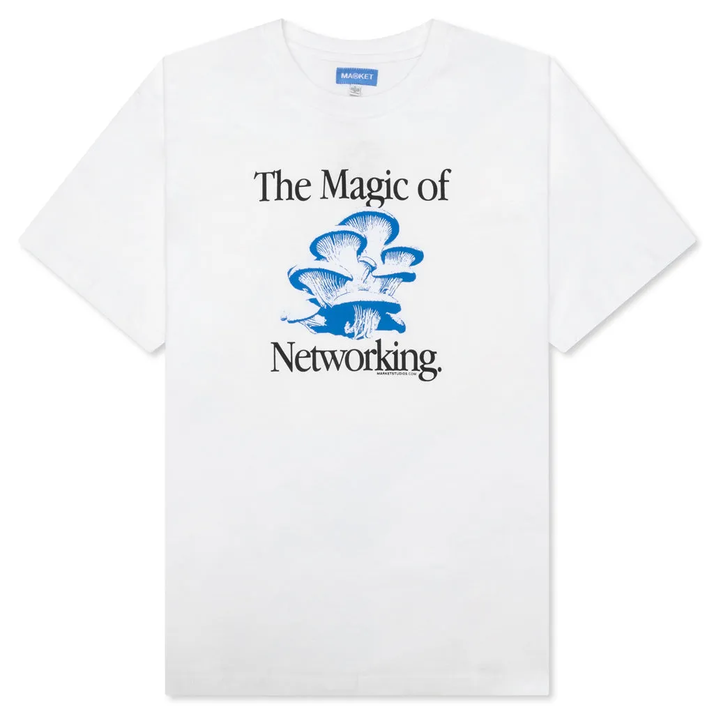 White Social Network Tee