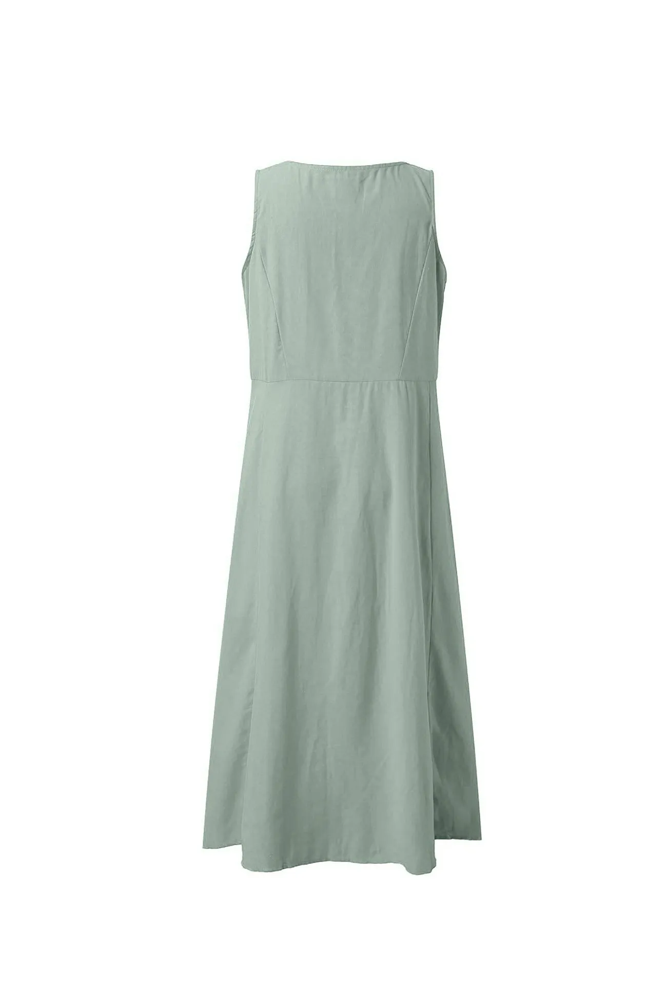 Women's Solid Color Pocket Tank Dress