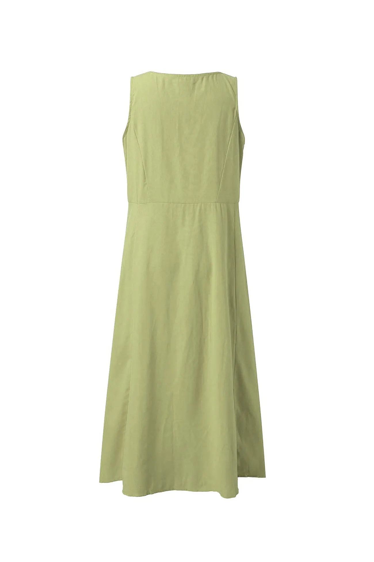 Women's Solid Color Pocket Tank Dress