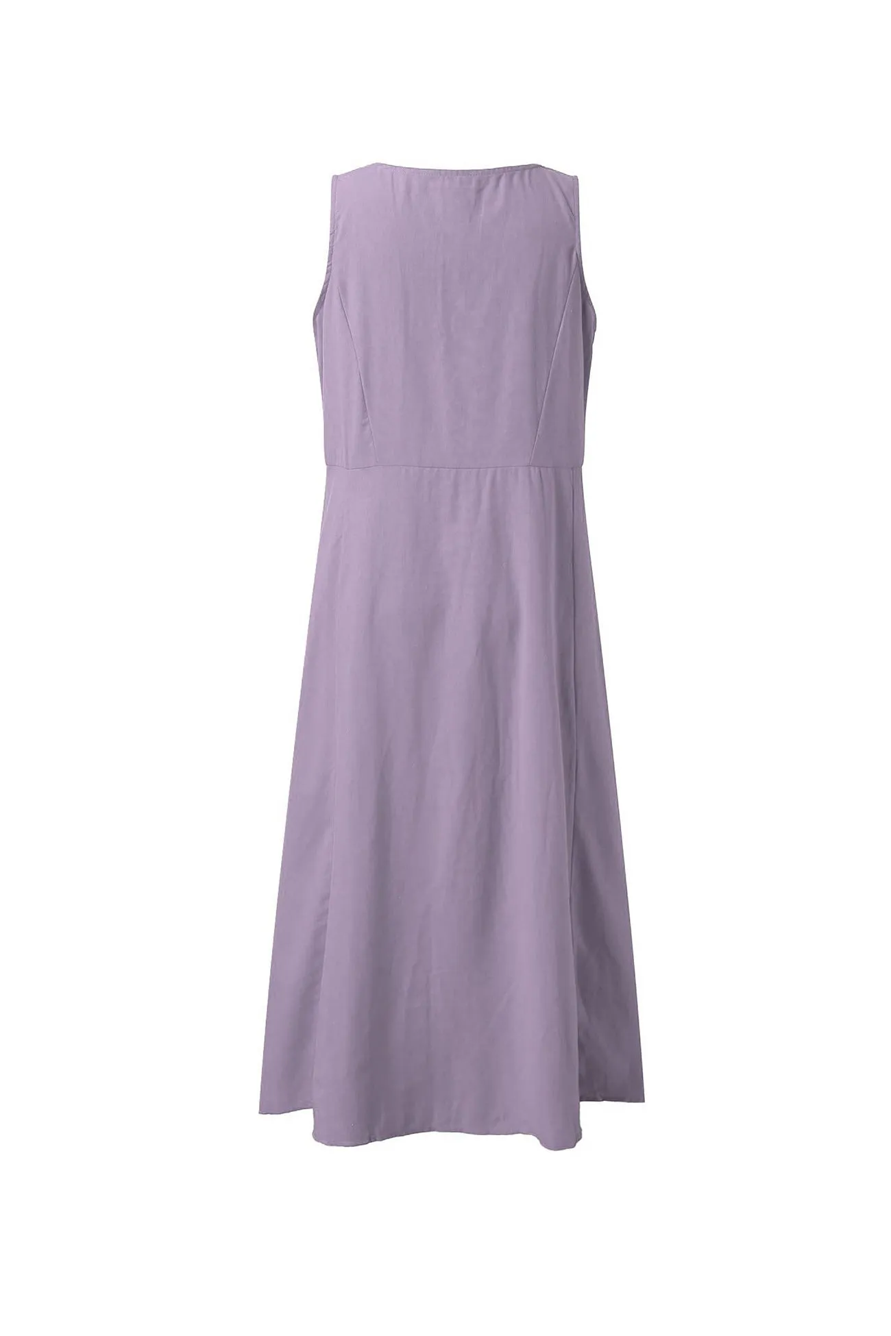 Women's Solid Color Pocket Tank Dress