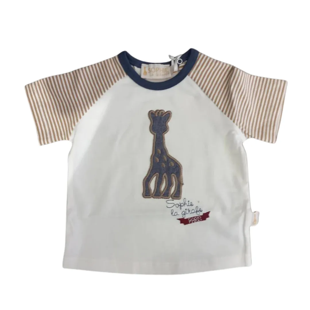 Sophie La Girafe T-Shirt Logo White Stripes