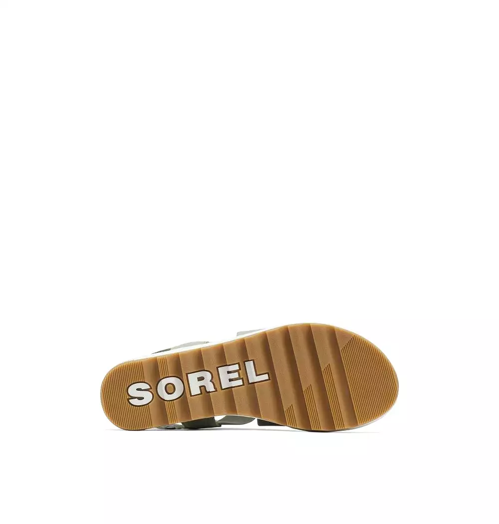 Sorel Women's Cameron Flatform Slingback Safari Sea Salt