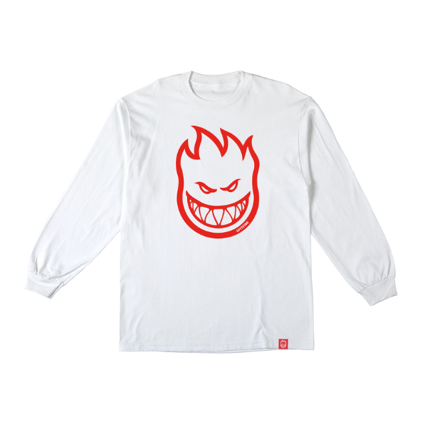 Spitfire Bighead Long Sleeve T-Shirt - White and Red