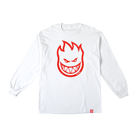 Spitfire Bighead Long Sleeve T-Shirt - White and Red