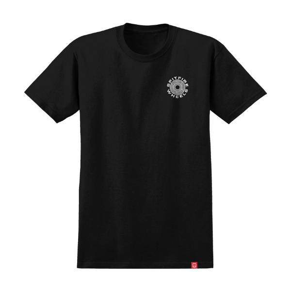 Spitfire Classic 87 Swirl T-Shirt - Black/White.