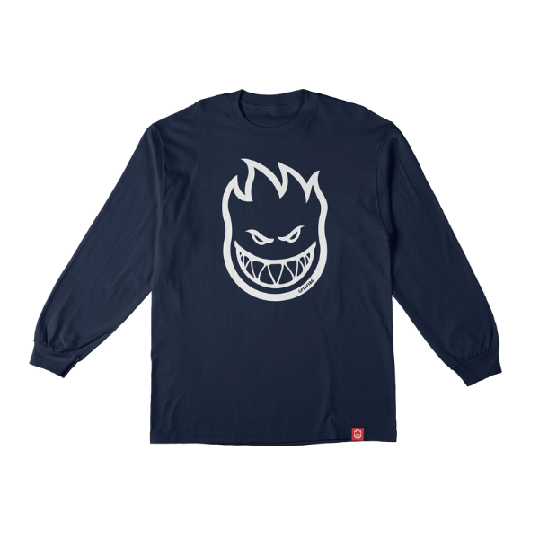 Spitfire Navy White Long Sleeve T-Shirt