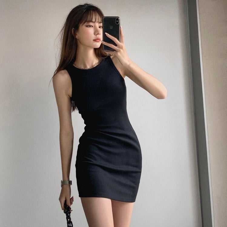 Stylish Sleeveless Black Dress