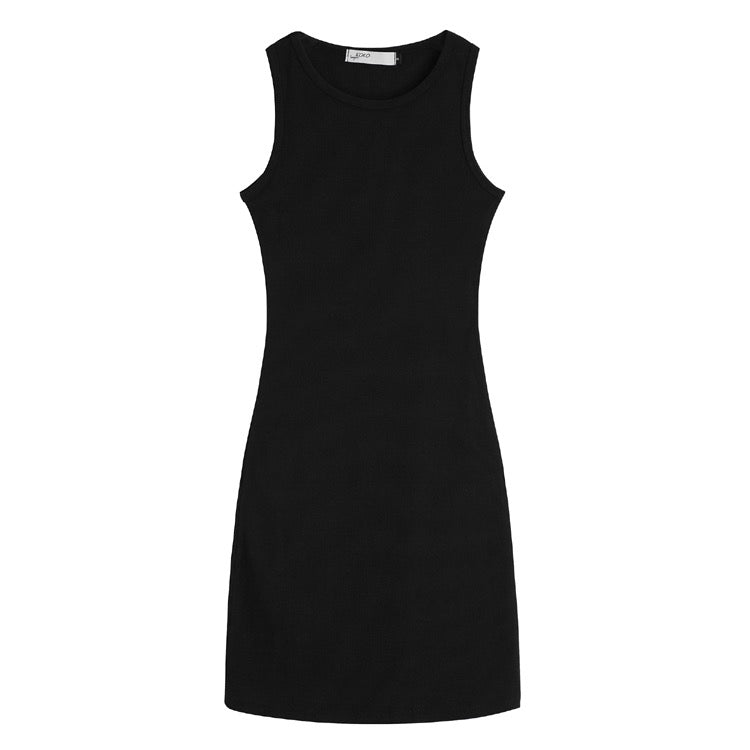 Stylish Sleeveless Black Dress