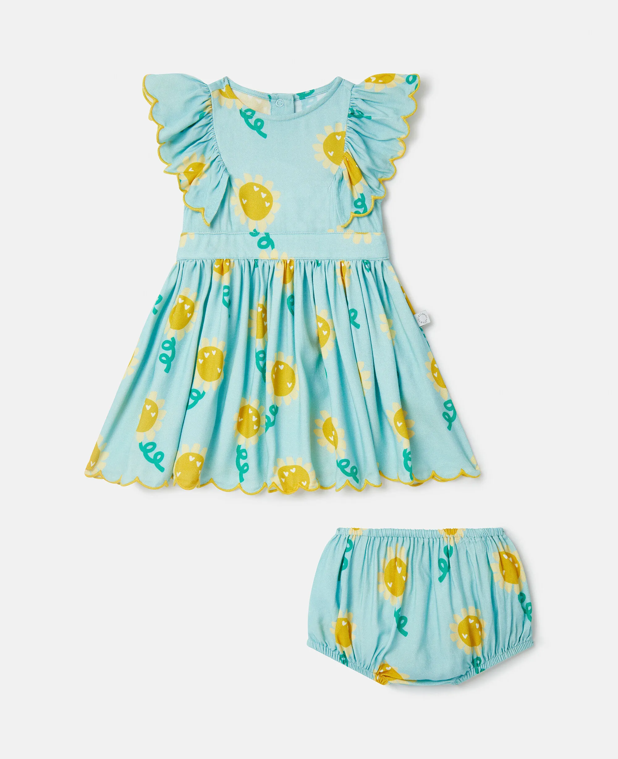 Sunflower Print Dress Set