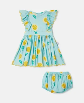 Sunflower Print Dress Set