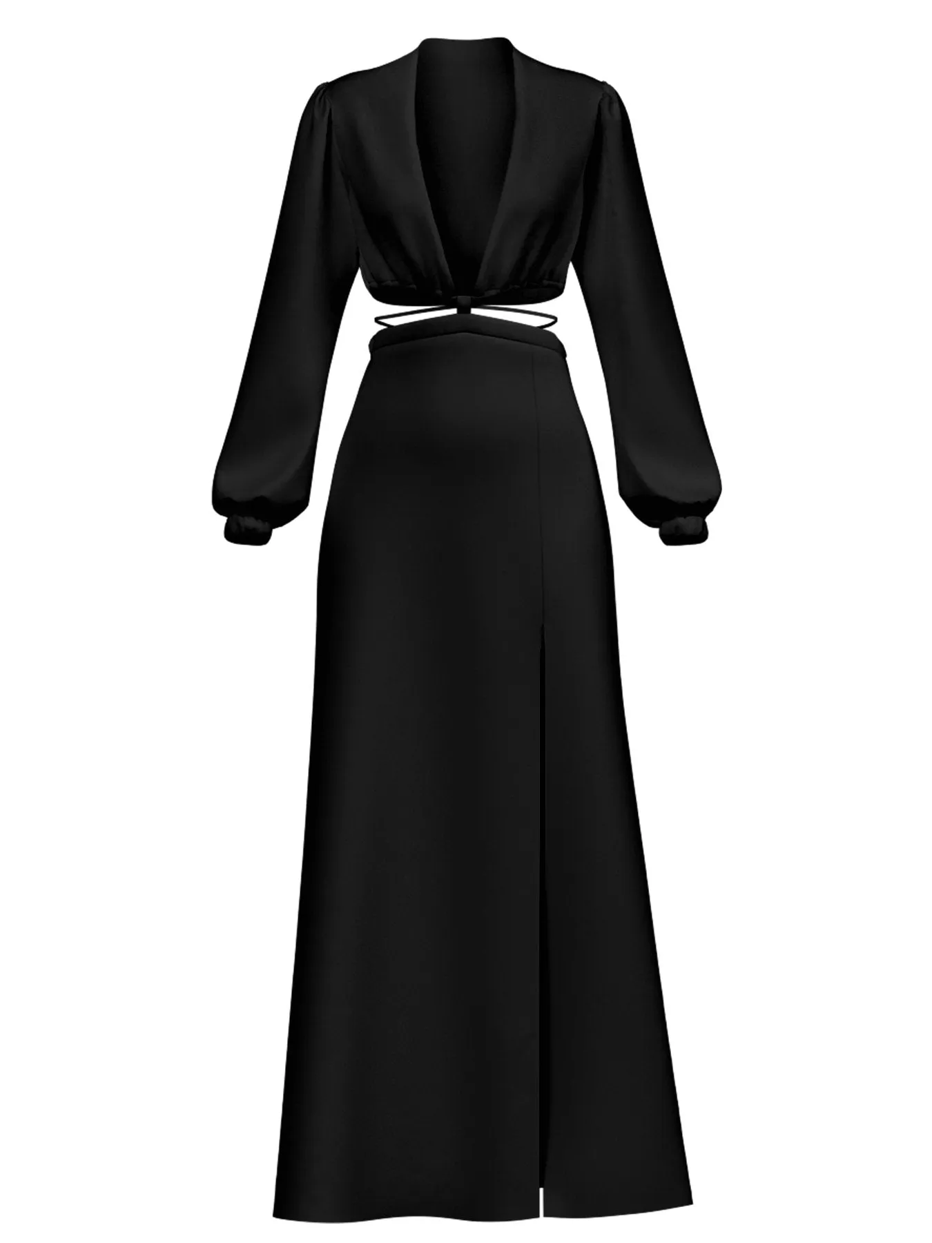 Amal Dress - Sustainable Solid Noir