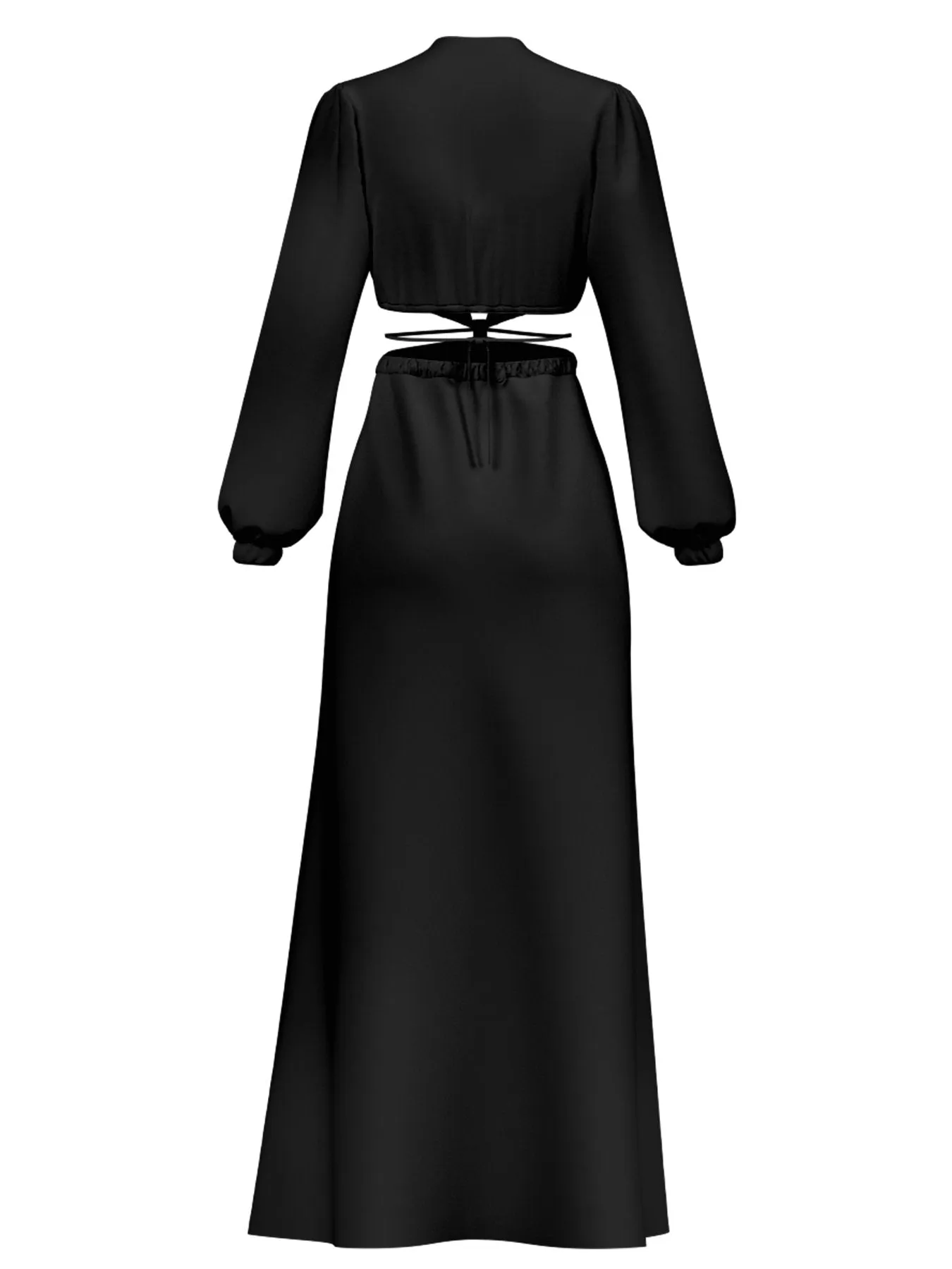 Amal Dress - Sustainable Solid Noir