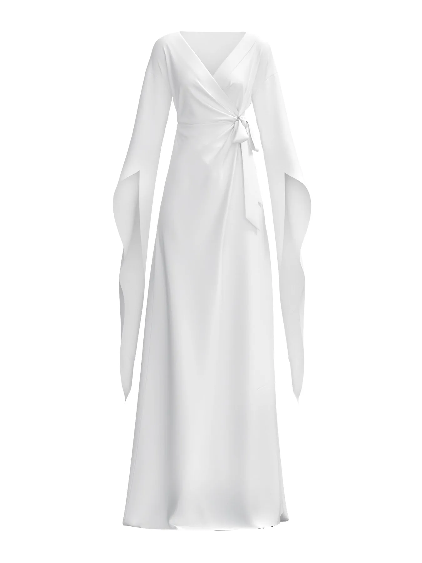 Maya Dress in Sustainable Solid Blanc