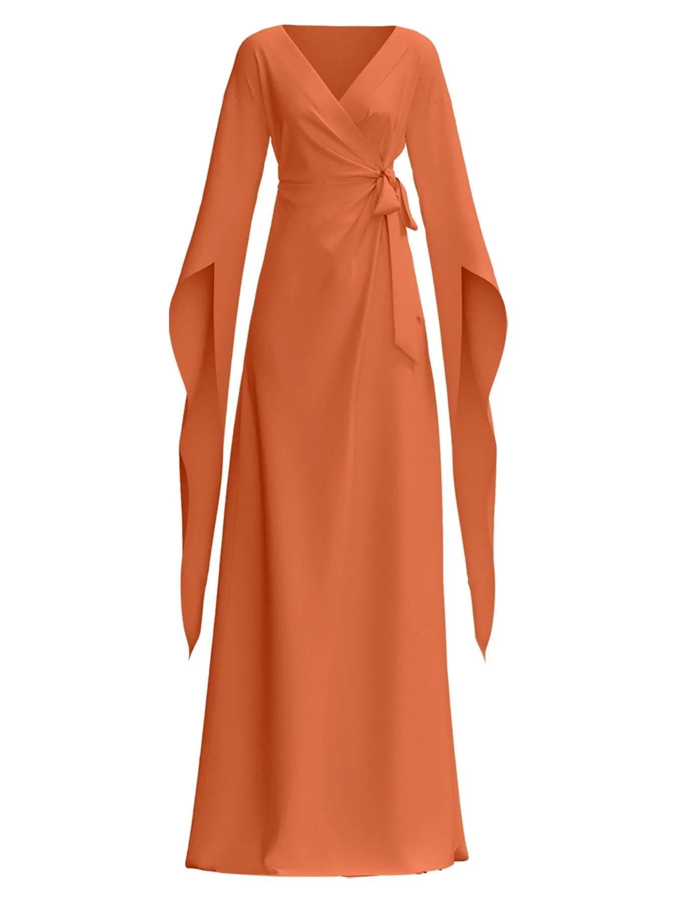 Maya Dress - Eco-friendly Solid Coral