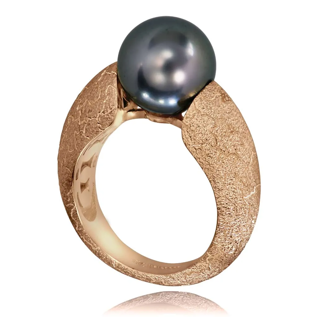 Tahitian Grey Pearl Gold Ring