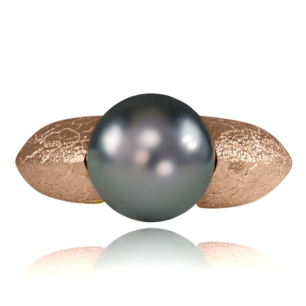 Tahitian Grey Pearl Gold Ring