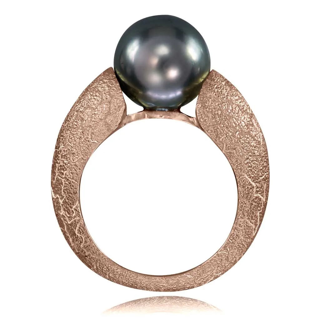 Tahitian Grey Pearl Gold Ring