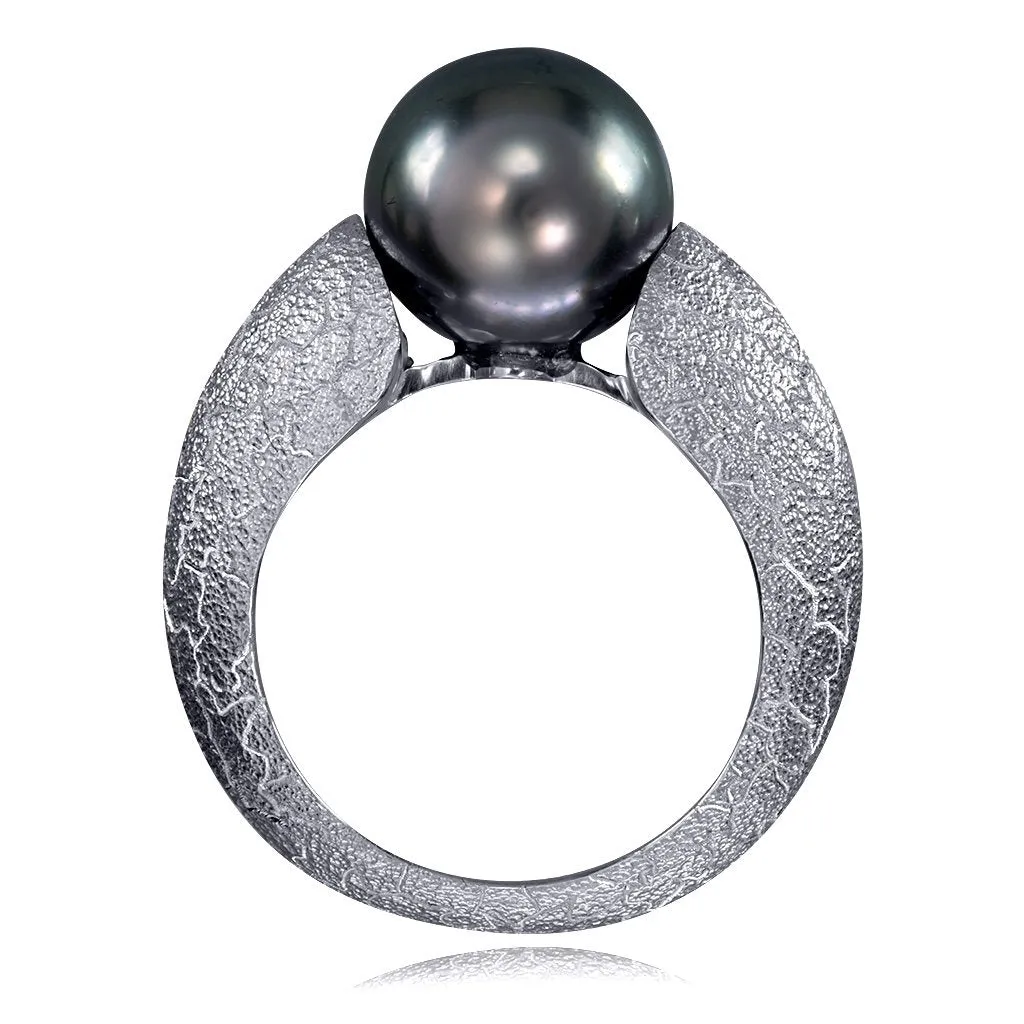 Tahitian Grey Pearl Gold Ring