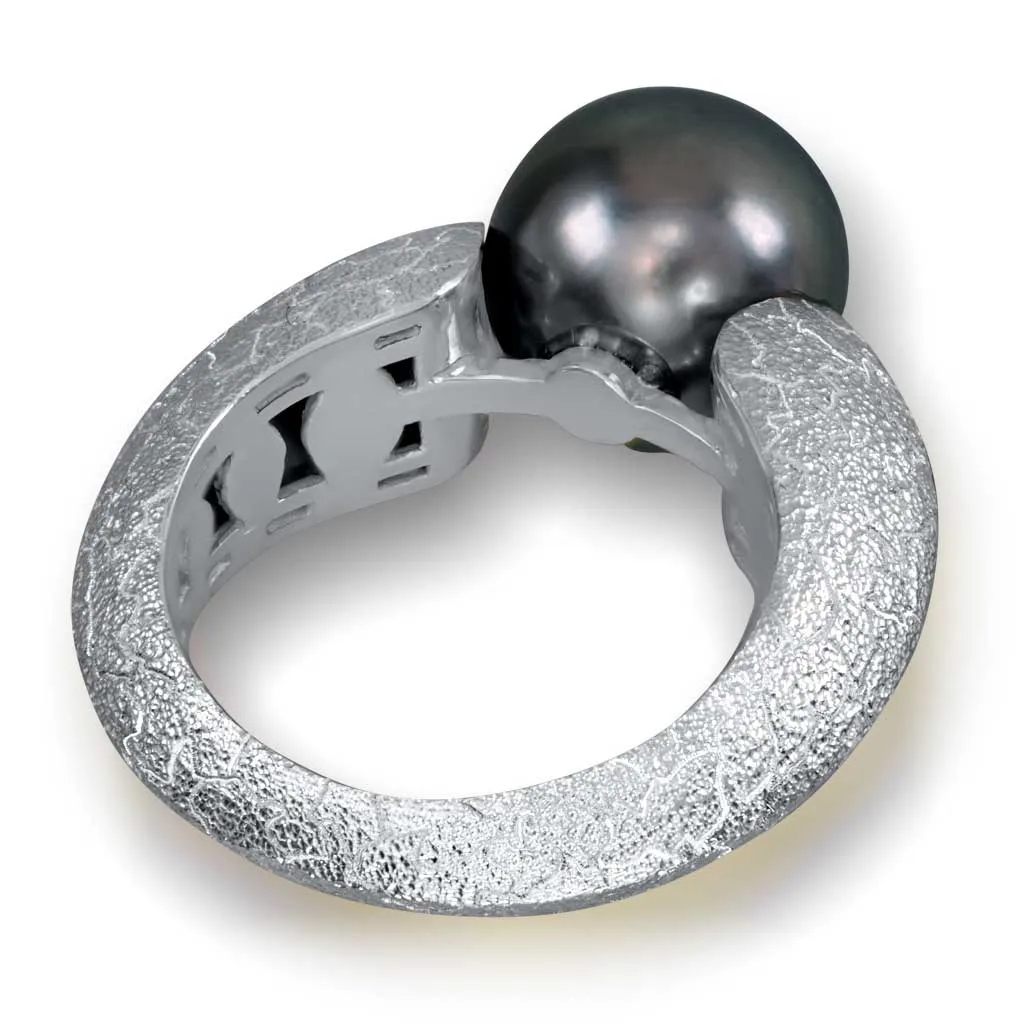 Tahitian Grey Pearl Gold Ring