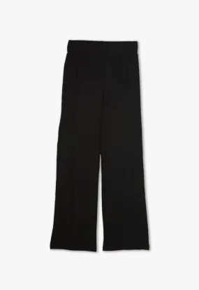 The Best Textured Solid Trousers with Knitted Waves - Shop Now!