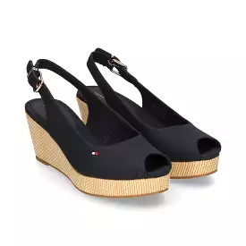 Tommy Hilfiger Elba Slingback Wedge Navy: Product details, price, and purchasing options.