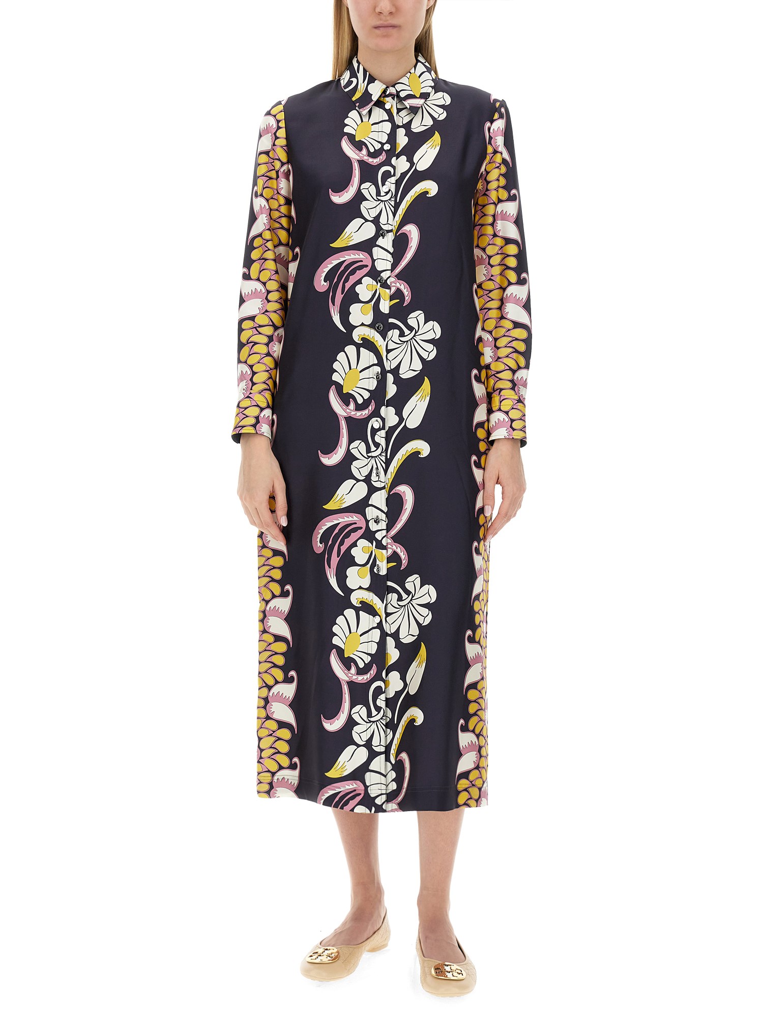 Tory Burch silk dress with print - Shop Now