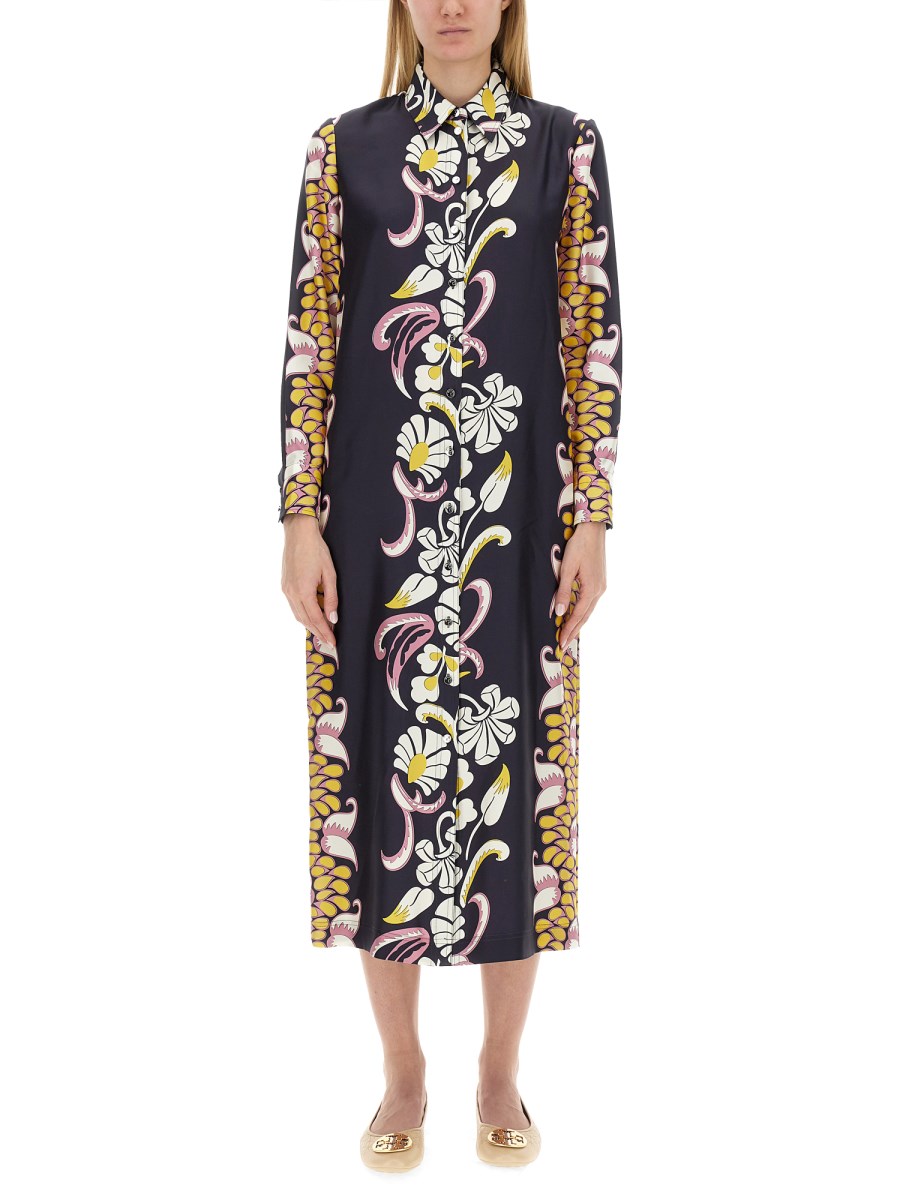 Tory Burch silk dress with print - Shop Now